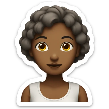 Girl in meditation sticker