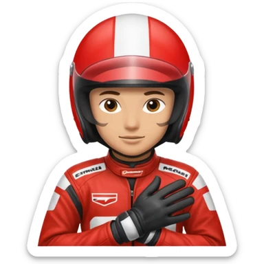 red-motorcycle-racer sticker