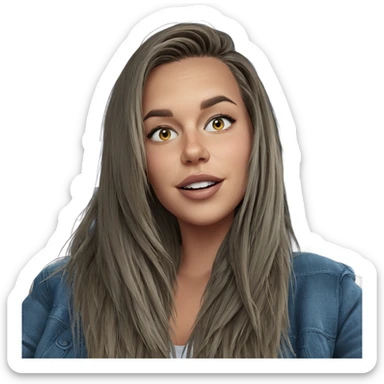 girl in car interior sticker