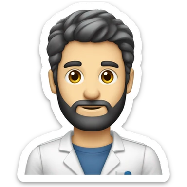 auditor-jovem advogado de barba bem feita curta , olho de mel e meio forte, cabelo liso e fazendo sinal positivo sticker