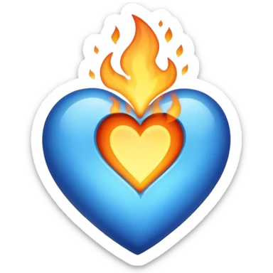 Blue hearth  sticker