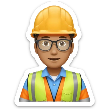Construction company AI prompt engineer sticker