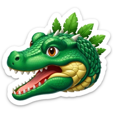 Hazme un avión con cabeza de cocodrilo sticker