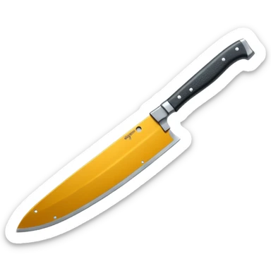 a machete from the Friday the 13th movie sticker