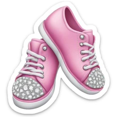Pink shoes with diamonds  sticker