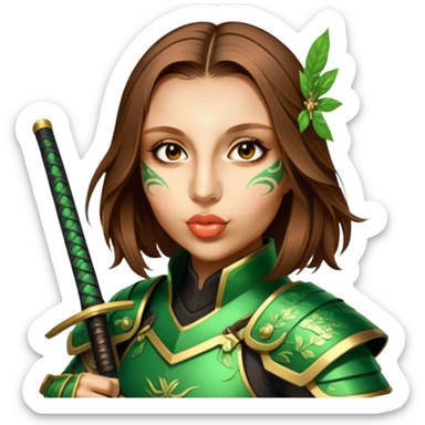 Emerald Samurai sticker