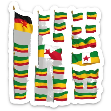 Kurdistan flag emoji like typical apple emoji flags sticker