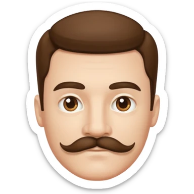 Adolf Hitler moustache carré  sticker