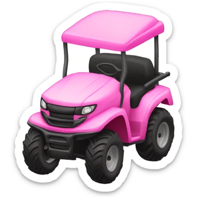 Pink Four wheeler sticker