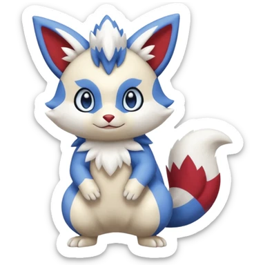 Furret-Meowstic-Zangoose-Hybrid (Full body) sticker