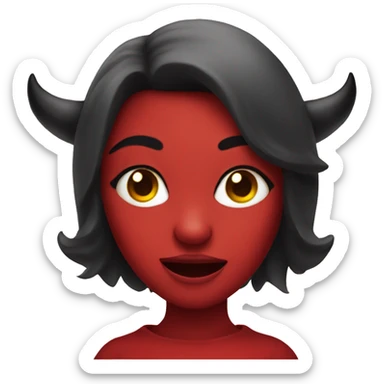  devil girl sticker