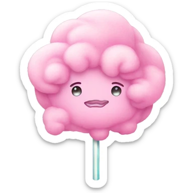 pink cottoncandy sticker