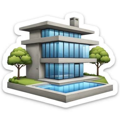 Casa en bienes y raices sticker