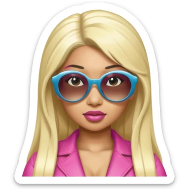 Nicki Minaj wear sunglasses sticker