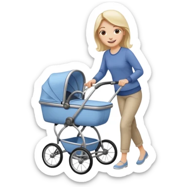 pram walk sticker
