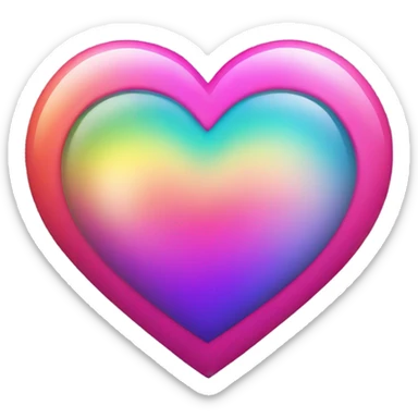 Pretty heart sticker