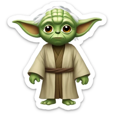 Yoda rigole sticker