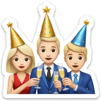 Happy new years sticker