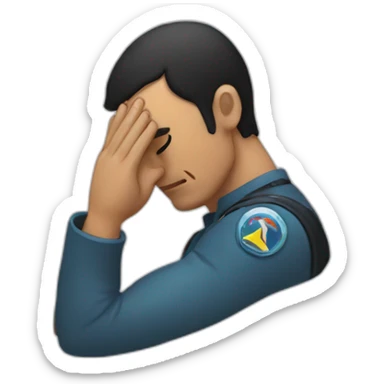 Vulcan facepalm sticker