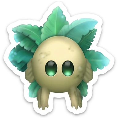  exotic tropical cyber-Fakémon-Vernid-creature sticker