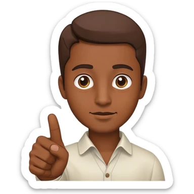 Mano señalando a la derecha sticker