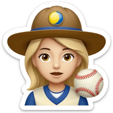 Un mono capuchino que predomine el color café, cara clara y expresiva, que lleve uniforme de softbol de Colombia, con un sombrero vueltiao' un poco inclinado, alegre, atlético y una gorra que diga "Yaifer" sticker