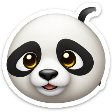 Panda amoureux sticker