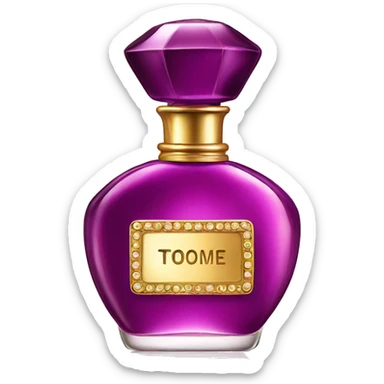 Perfume luxury bottle sticker