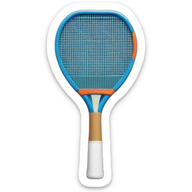 A feet holding table tennis racket sticker