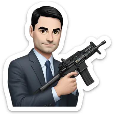 Ben-Shapiro-with-m16 sticker