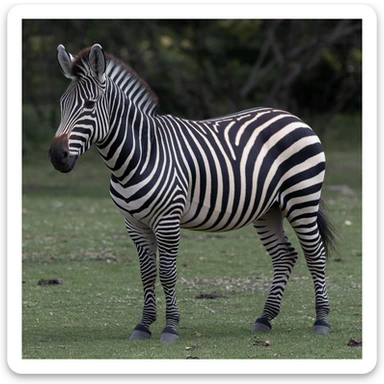 Zebra sticker