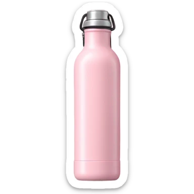 Baby Pink metal water bottle, metal canteen, tall and skinny sticker