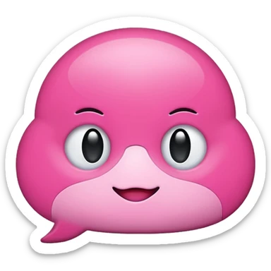 pink chat gpt ai app logo sticker