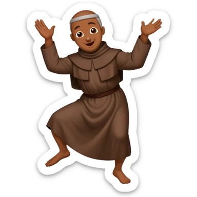 Dancing friar  sticker
