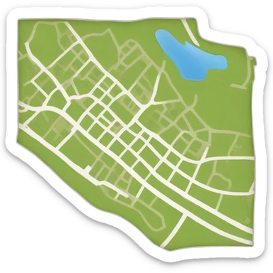 Map rancho cucamonga sticker