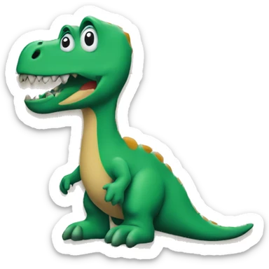 dinosaur on a tile sticker