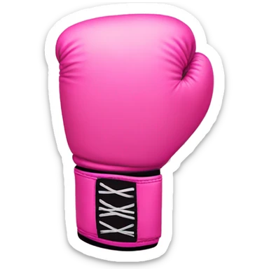Pink boxing gloves  sticker