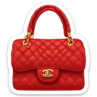 Red chanel bag sticker