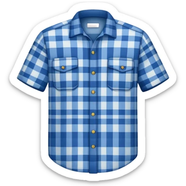 blue lumberjack shirt sticker