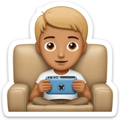 someone sitting at sofa and watching movie sticker