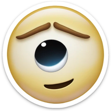 an emoji sucking in a big gasp of air sticker