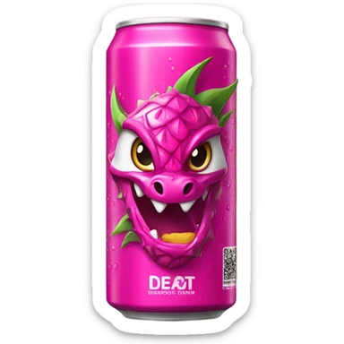 Energy Drink with the Taste of Dragonfruit Dragon  sticker