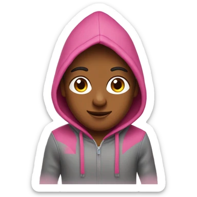 York shire with pink hoodie sticker