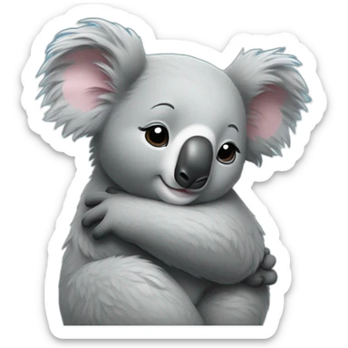 Koala qui fait un calin sticker