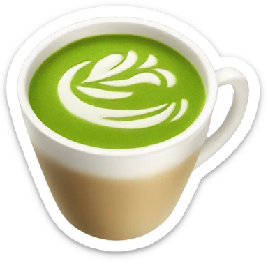 matcha latte sticker
