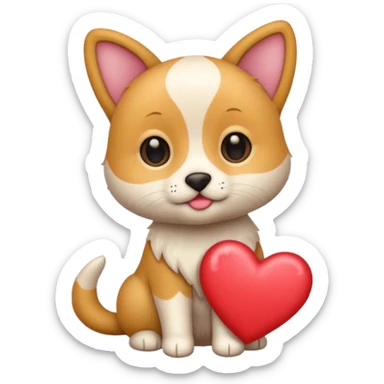 Pet Valentine sticker