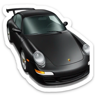 Black Porsche 911 sticker