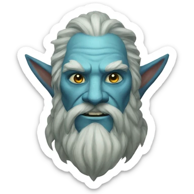 Spectral giant firbolg blue sticker