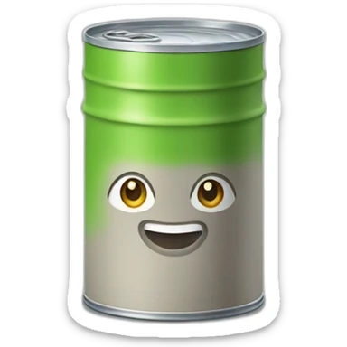 an open can of tuna  sticker