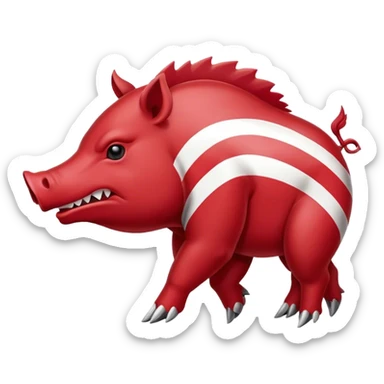 arkansas razorback sticker